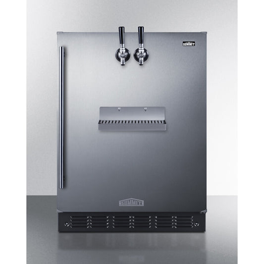 Summit - Built-in undercounter ADA height front tap coffee kegerator for commercial or home use - SBC7BRSFRTPCFADA