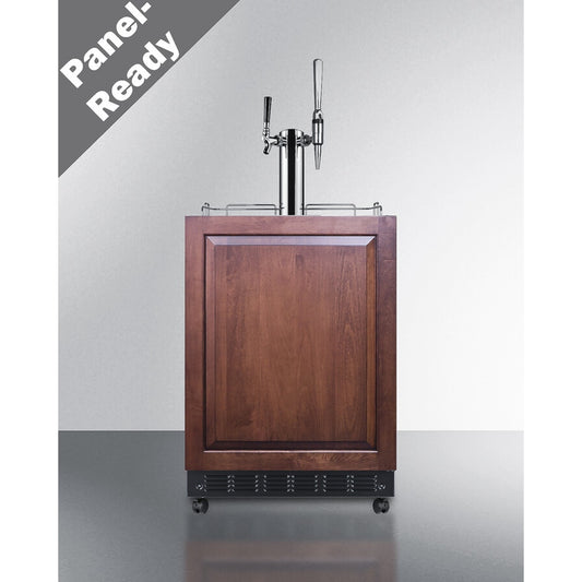 Summit - Commercial dual tap cold brew/nitro coffee kegerator designed for built-in applications - SBC7BRSIFCM2