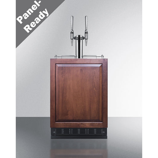 Summit - Commercial dual tap nitro coffee kegerator designed for built-in applications - SBC7BRSIFNCF2