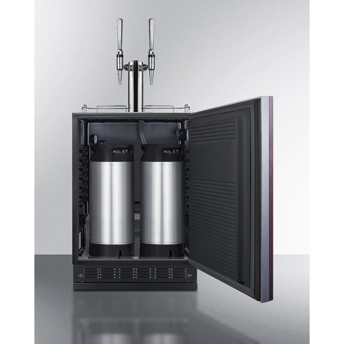 Summit - Commercial dual tap nitro coffee kegerator designed for built-in applications - SBC7BRSIFNCF2 Summit - Commercial dual tap nitro coffee kegerator designed for built-in applications - SBC7BRSIFNCF2