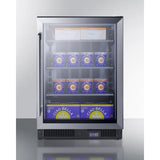 Summit - 24" wide frost-free undercounter freezer with glass door - SCF475 Summit - 24" wide frost-free undercounter freezer with glass door - SCF475