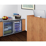 Summit - 24" wide frost-free undercounter freezer with glass door - SCF475 Summit - 24" wide frost-free undercounter freezer with glass door - SCF475