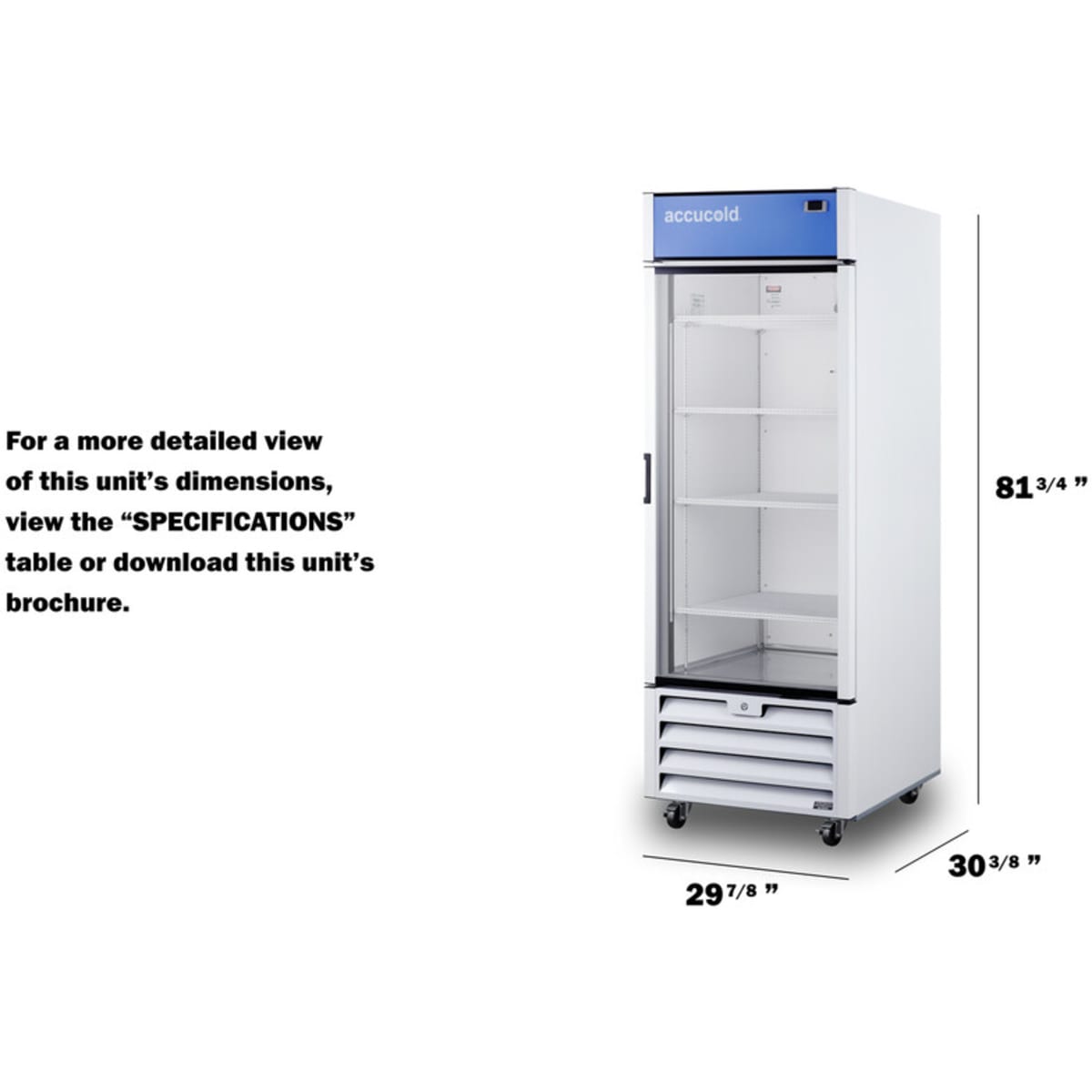 Summit - Full-sized glass door commercial beverage center - SCRR261G Summit - Full-sized glass door commercial beverage center - SCRR261G