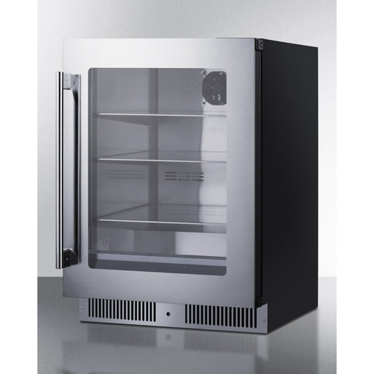 Summit - Shallow 18" deep 24" wide undercounter beverage center - SDHG2443