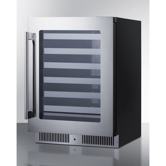 Summit - Shallow 18" deep 24" wide undercounter wine cellar - SDHW2442