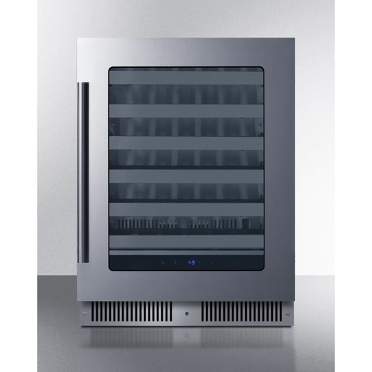 Summit - Shallow 18" deep 24" wide undercounter wine cellar - SDHW2442