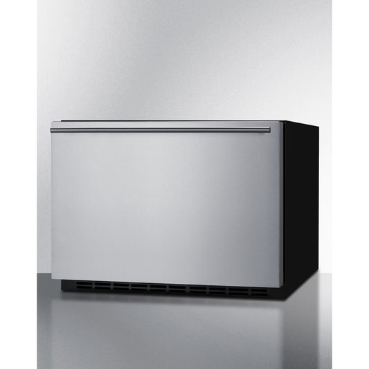 Summit - 24" wide single drawer bulit-in all-refrigerator for indoor or outdoor use with panel-ready front - SDR24