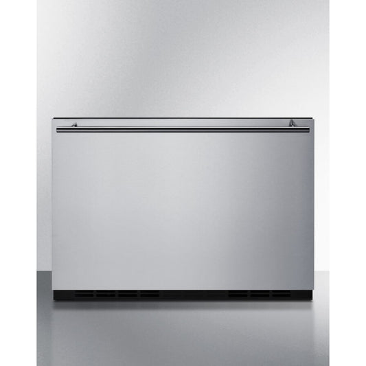 Summit - 24" wide single drawer bulit-in all-refrigerator for indoor or outdoor use with panel-ready front - SDR24