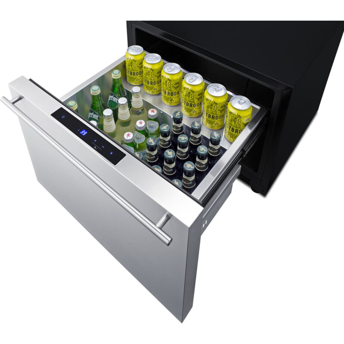 Summit - 24" wide single drawer bulit-in all-refrigerator for indoor or outdoor use with panel-ready front - SDR241OS Summit - 24" wide single drawer bulit-in all-refrigerator for indoor or outdoor use with panel-ready front - SDR241OS