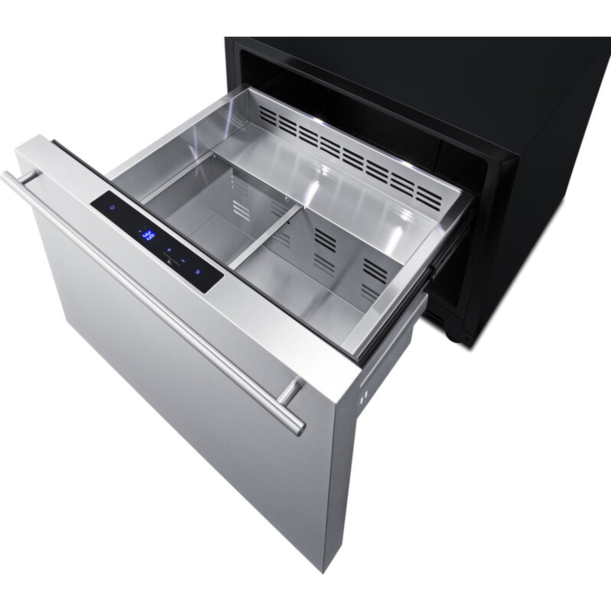 Summit - 24" wide single drawer bulit-in all-refrigerator for indoor or outdoor use with panel-ready front - SDR241OS Summit - 24" wide single drawer bulit-in all-refrigerator for indoor or outdoor use with panel-ready front - SDR241OS