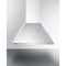 Summit - 24" wide European style convertible wall-mount range hood in stainless steel, ADA compliant - SEH1524SSADA