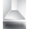 Summit - 30" wide European style convertible wall-mount range hood in stainless steel - SEH1530SS