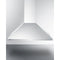 Summit - 36" wide European style convertible wall-mount range hood in stainless steel - SEH1536SS