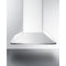 Summit - 24" wide European style convertible wall-mount range hood in stainless steel, ADA compliant - SEH3624SSADA