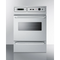 Summit - Stainless steel 115V electric wall oven with digital clock/timer and oven window - TEM755BKW