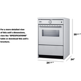 Summit - 24" wide induction range in white - WEM665W Summit - 24" wide induction range in white - WEM665W