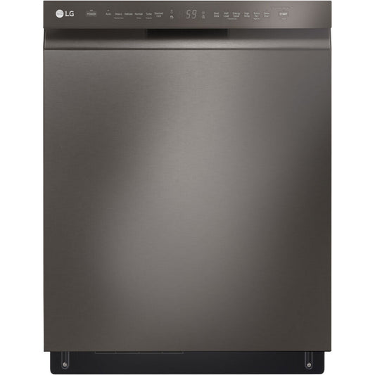 LG - 24" Front Control Dishwasher, 48 dBA, QuadWash, EasyRack Plus, 3rd Rack - LDFN4542D