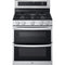 LG - 6.9 CF / 30" Double Gas Range, ProBake Convection, Air Sious Vide - LDGL6924S