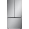 LG - 32 CF Standard Depth Max 3 Door Refrigerator,Pocket Handle,Single Ice - LRFLS3216S