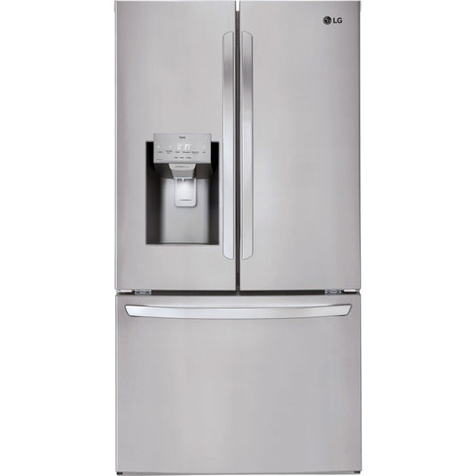 LG - 28 CF French Door, Ice and Water with Single Ice - LRFS28XBS