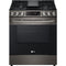 LG - 5.8 CF Gas Single Oven Slide-In Range, Air Fry, Fan Convection, ThinQ - LSGL5833D