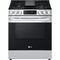 LG - 5.8 CF Gas Single Oven Slide-In Range, Air Fry, Fan Convection, ThinQ - LSGL5833F