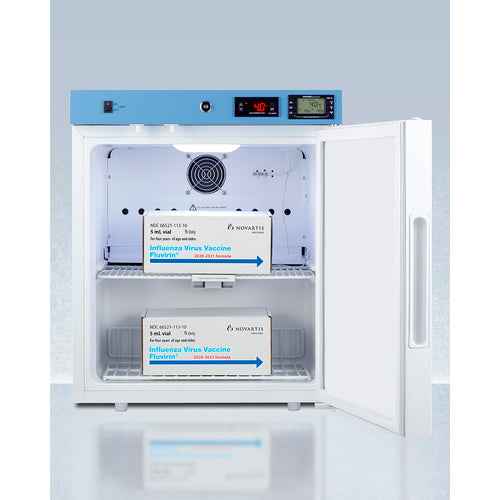 EQTemp - 19" Wide Compact Medical Refrigerator, Certified to NSF/ANSI 456 Vaccine Storage Standard EQTemp - 19" Wide Compact Medical Refrigerator, Certified to NSF/ANSI 456 Vaccine Storage Standard