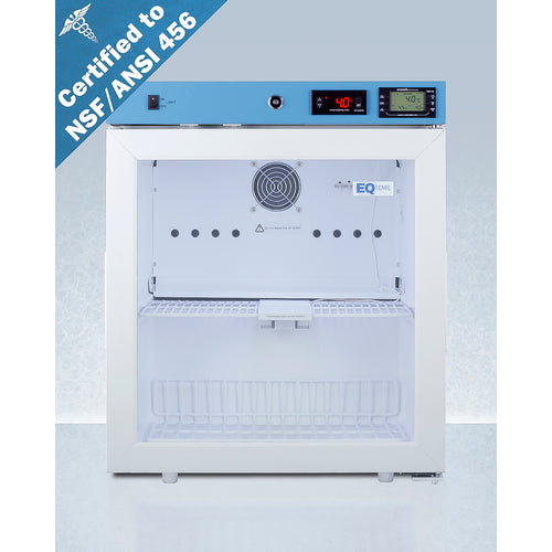 EQTemp - 19" Wide Compact Medical Refrigerator, Certified to NSF/ANSI 456 Vaccine Storage Standard EQTemp - 19" Wide Compact Medical Refrigerator, Certified to NSF/ANSI 456 Vaccine Storage Standard