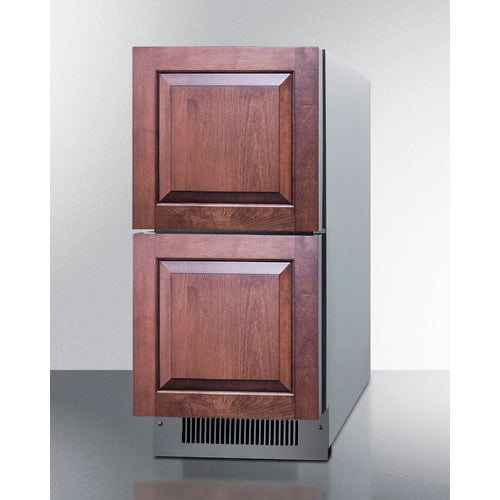 Summit - 15" Wide 2-Drawer All-Refrigerator, ADA Compliant (Panels Not Included) Summit - 15" Wide 2-Drawer All-Refrigerator, ADA Compliant (Panels Not Included)