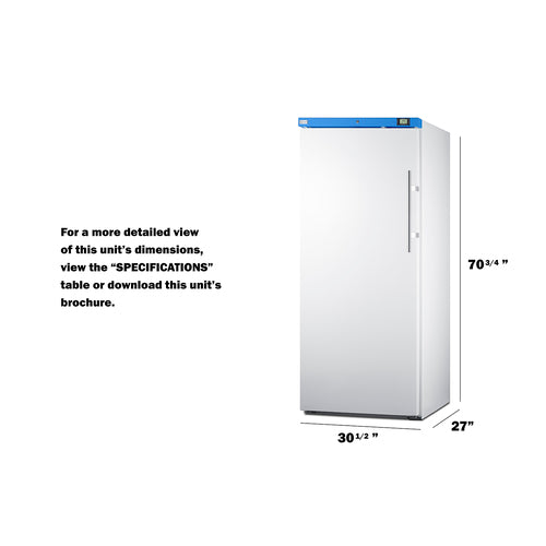 Summit Commercial - 18 Cu.Ft. Upright Manual Defrost Freezer Summit Commercial - 18 Cu.Ft. Upright Manual Defrost Freezer