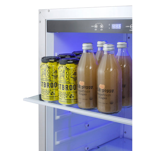 Summit - Built-in undercounter ADA compliant outdoor all-refrigerator in stainless steel - AL55OSCSS Summit - Built-in undercounter ADA compliant outdoor all-refrigerator in stainless steel - AL55OSCSS
