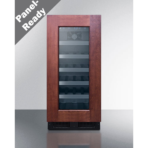 Summit - 15" wide ADA compliant wine cellar for built-in or freestanding use, with digital controls, front lock, and LED lighting - ALWC15PNR Summit - 15" wide ADA compliant wine cellar for built-in or freestanding use, with digital controls, front lock, and LED lighting - ALWC15PNR