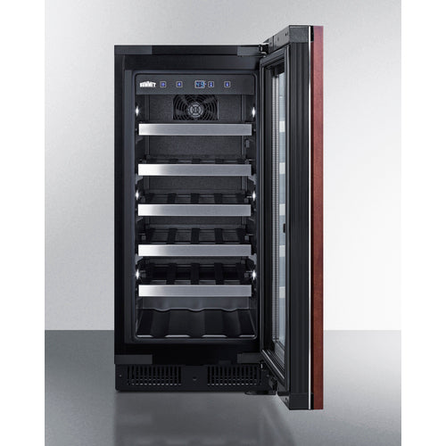 Summit - 15" wide ADA compliant wine cellar for built-in or freestanding use, with digital controls, front lock, and LED lighting - ALWC15PNR Summit - 15" wide ADA compliant wine cellar for built-in or freestanding use, with digital controls, front lock, and LED lighting - ALWC15PNR