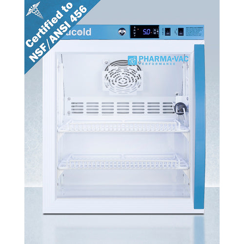 Accucold - 2 Cu.Ft. Compact Vaccine Refrigerator, Certified to NSF/ANSI 456 Vaccine Storage Standard Accucold - 2 Cu.Ft. Compact Vaccine Refrigerator, Certified to NSF/ANSI 456 Vaccine Storage Standard