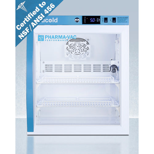 Accucold - 2 Cu.Ft. Compact Vaccine Refrigerator, Certified to NSF/ANSI 456 Vaccine Storage Standard Accucold - 2 Cu.Ft. Compact Vaccine Refrigerator, Certified to NSF/ANSI 456 Vaccine Storage Standard