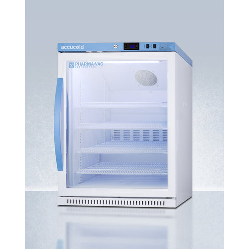 Accucold - 6 Cu.Ft. ADA Height Vaccine Refrigerator, Certified to NSF/ANSI 456 Vaccine Storage Standard