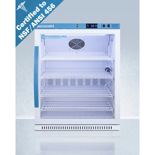 Accucold - 6 Cu.Ft. ADA Height Vaccine Refrigerator, Certified to NSF/ANSI 456 Vaccine Storage Standard Accucold - 6 Cu.Ft. ADA Height Vaccine Refrigerator, Certified to NSF/ANSI 456 Vaccine Storage Standard