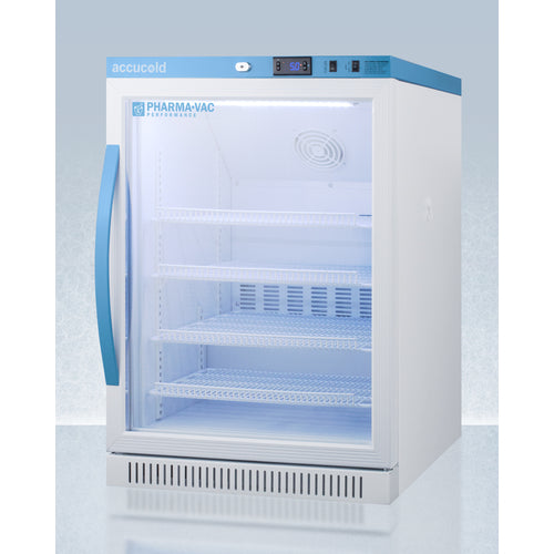 Accucold - 6 Cu.Ft. ADA Height Vaccine Refrigerator, Certified to NSF/ANSI 456 Vaccine Storage Standard
