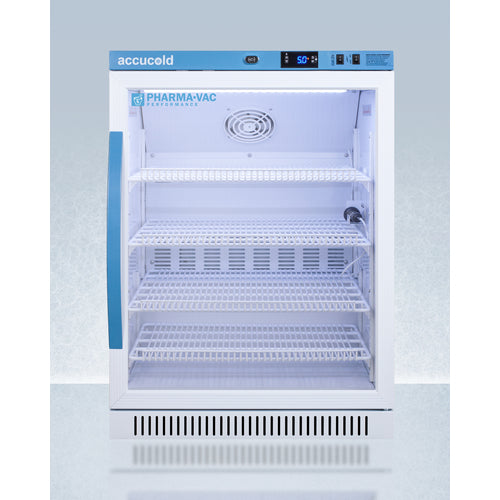 Accucold - 6 Cu.Ft. ADA Height Vaccine Refrigerator, Certified to NSF/ANSI 456 Vaccine Storage Standard