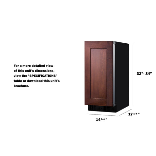 Summit - 15" Wide Built-In All-Refrigerator, ADA Compliant Summit - 15" Wide Built-In All-Refrigerator, ADA Compliant