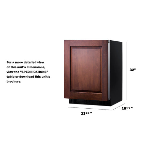 Summit - 24" Wide Built-In All-Refrigerator, ADA Compliant (Panel Not Included) Summit - 24" Wide Built-In All-Refrigerator, ADA Compliant (Panel Not Included)