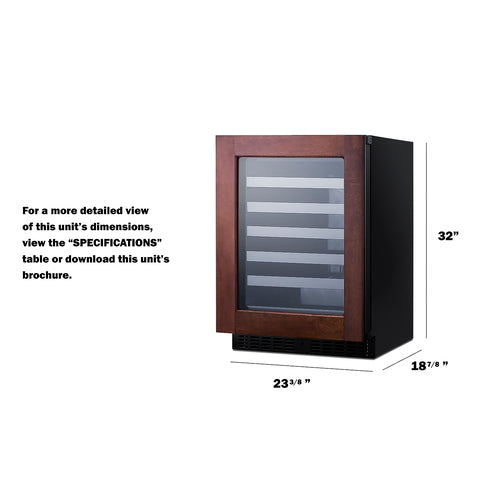 Summit - 24" Wide Built-In Wine Cellar, ADA Compliant (Panel Not Included) Summit - 24" Wide Built-In Wine Cellar, ADA Compliant (Panel Not Included)