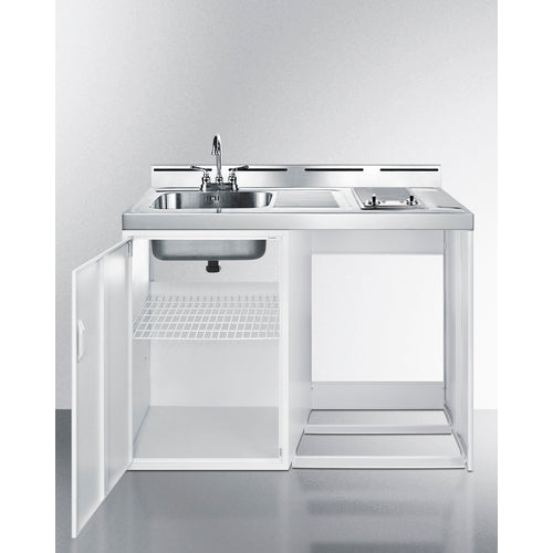 Summit - 48" Wide All-In-One Kitchenette (Refrigerator Not Included)