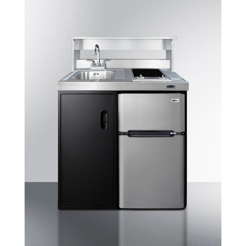 Summit - Stainless steel appliance station for 36" wide combination kitchens - APSS36