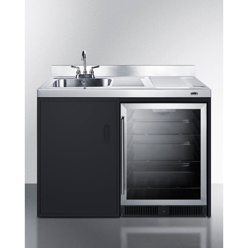 Summit - 48" wide kitchenette with beverage center (no cooking) - CK48NCSINKL Summit - 48" wide kitchenette with beverage center (no cooking) - CK48NCSINKL