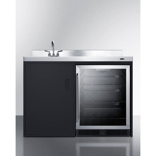 Summit - 48" wide kitchenette with beverage center (no cooking) - CK48NCSINKL Summit - 48" wide kitchenette with beverage center (no cooking) - CK48NCSINKL
