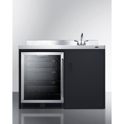 Summit - 48" wide kitchenette with beverage center (no cooking) - CK48NCSINKR Summit - 48" wide kitchenette with beverage center (no cooking) - CK48NCSINKR