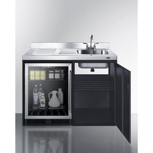 Summit - 48" wide kitchenette with beverage center (no cooking) - CK48NCSINKR Summit - 48" wide kitchenette with beverage center (no cooking) - CK48NCSINKR