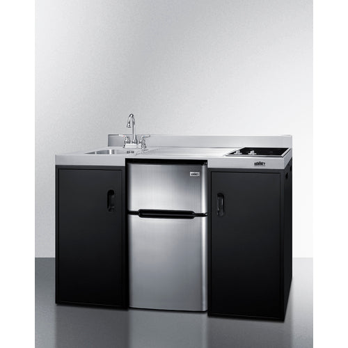 Summit - 54" Wide All-In-One Kitchenette, ADA Counter Height