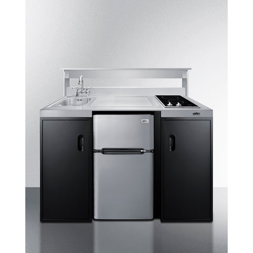 Summit - Stainless steel appliance station for 54" wide combination kitchens - APSS54